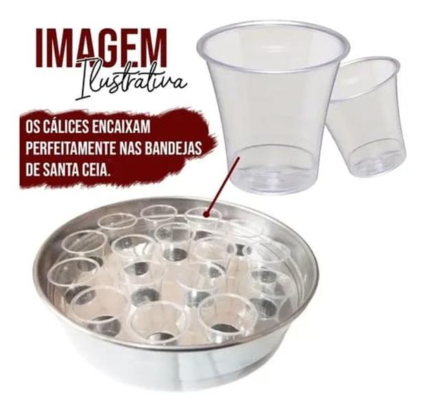 Imagem de  Kit Com 1.000 Calices Copinhos De Acrilico Para Santa Ceia