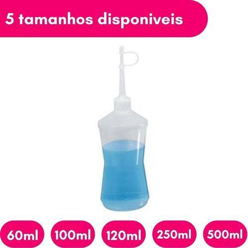 Imagem de Kit Com 10 Almotolias Transparente Ou Ambar Bico Reto 250ml