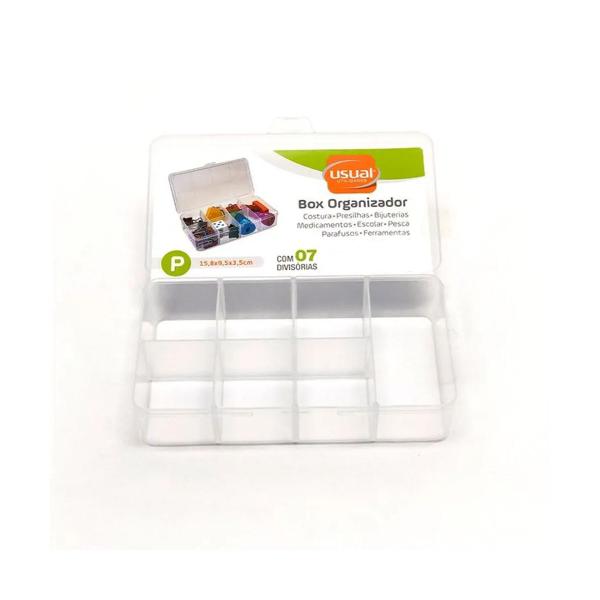 Imagem de Kit Com 10 Box Organizadores Tam P Transparente