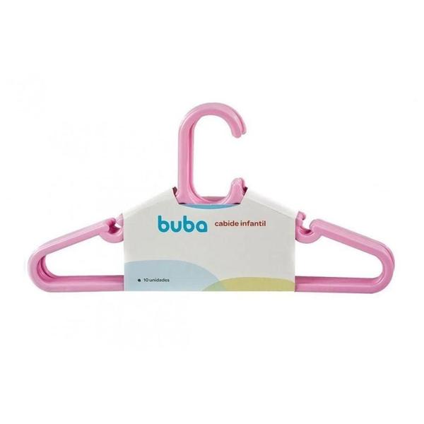 Imagem de Kit Com 10 Cabides Infantil Rosa Buba - Cia Bebê