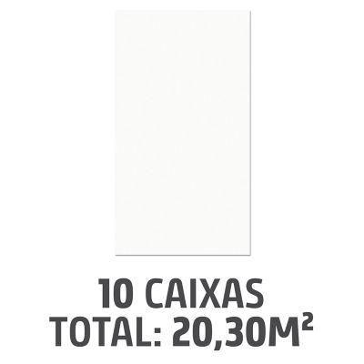 Imagem de Kit com 10 Caixas Revestimentos Neve 32x57cm Caixa 2,03m² Branco