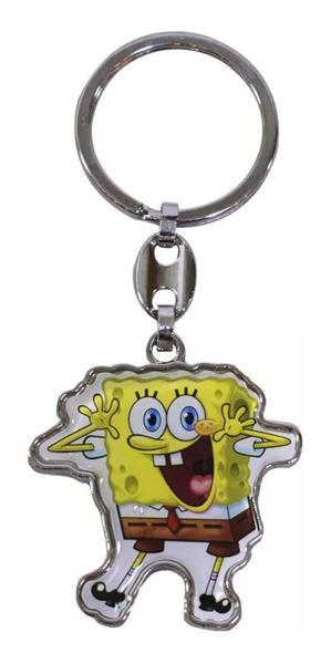 Imagem de Kit Com 10 Chaveiros De Metal Do Bob Esponja Atacado