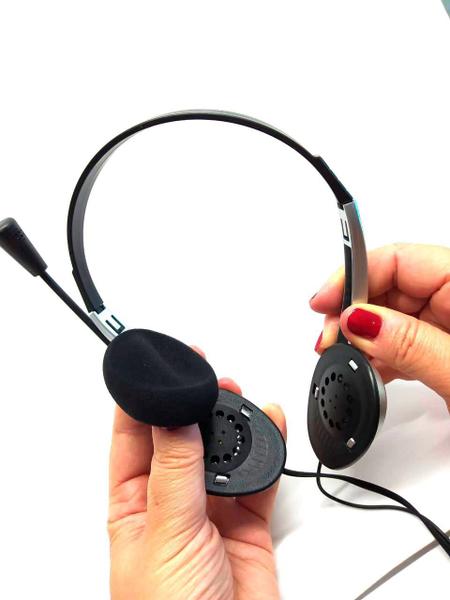 Imagem de Kit com 10 espumas headset TELEMARKETING Poliester 5.3cm