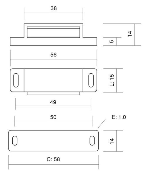Kit Com 10 Fecho Magnético Guarda Roupa E Armário - Soprano Imagem de Kit Com 10 Fecho Magnético Guarda Roupa E Armário