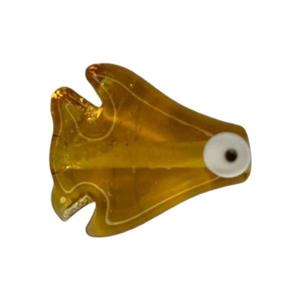 Imagem de Kit Com 10 Firmas De Peixe Oxum Amarelo 30 Mm Murano Guias