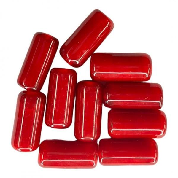 Kit Com 10 Firmas Lisa 22Mm Vermelha Murano Guias - Meta Atacado Imagem de Kit Com 10 Firmas Lisa 22Mm Vermelha Murano Guias