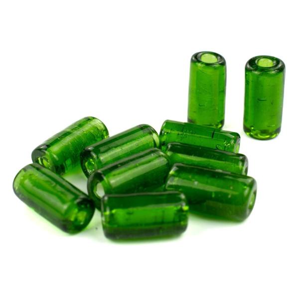 Imagem de Kit Com 10 Firmas Lisas 22Mm Verde Transparente Murano Guias