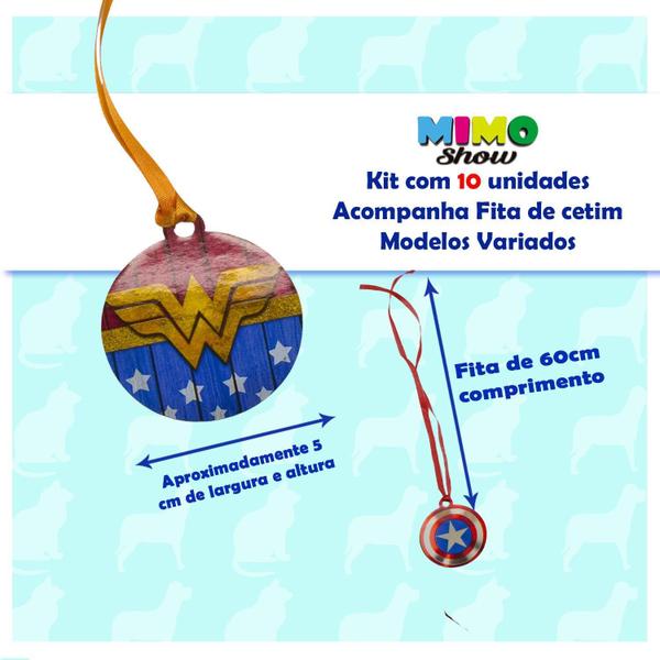 Kit com 10 Gravatinha Medalhão Pet Shop EVA Super Heróis - MIMO SHOW Imagem de Kit com 10 Gravatinha Medalhão Pet Shop EVA Super Heróis