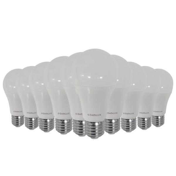 Imagem de Kit com 10 Lâmpadas 12w Branco Frio 6500k 1100lm Bivolt AL12662 Empalux