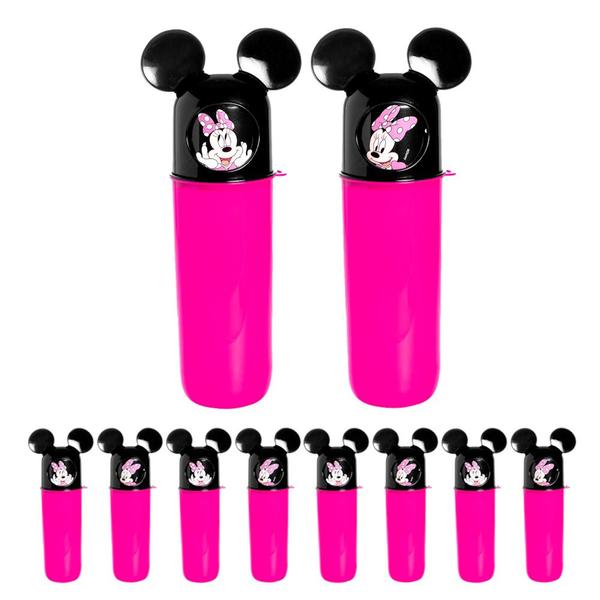 Imagem de Kit com 10 Lembrancinhas Decoração Festa Minnie Rosa Porta Objetos