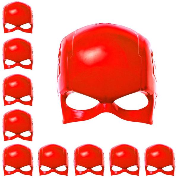 Imagem de Kit com 10 Máscaras do Flash Brinquedo Infantil Lembrança Decoração Tema Festa