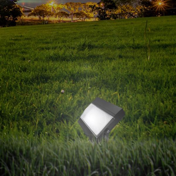 Imagem de Kit com 10 - Refletor LED Holofote 7,5W Branco Frio 6000K IP65, à Prova de Água para Jardim e Área Externa