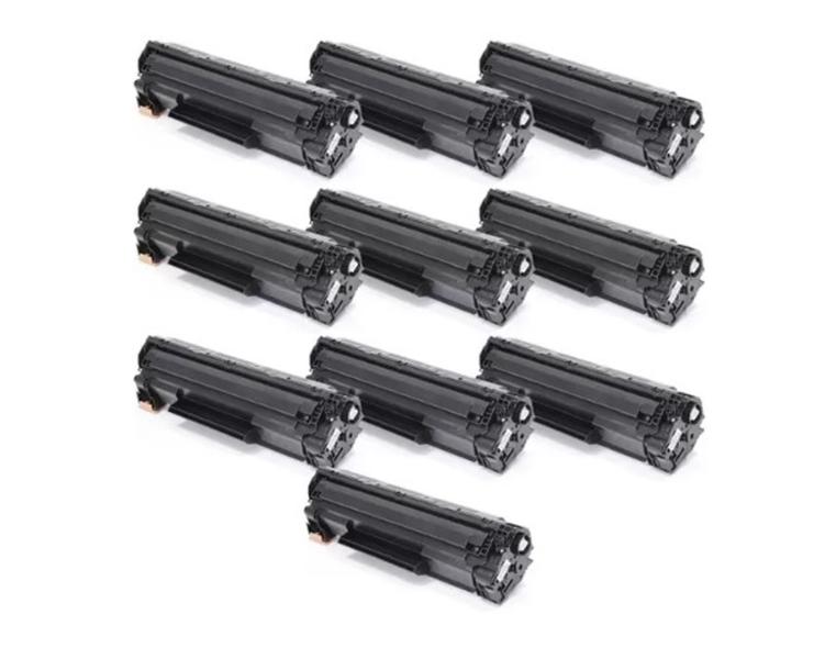 Imagem de Kit Com 10 Toner Compatível Cf283a P/ m127fn M127fw M125 M201 CF283A 83A