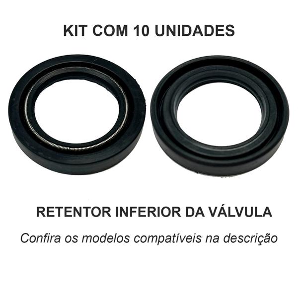 Imagem de Kit com 10 unidades de Retentor Inferior Da Direção Hidráulica para Renault Master 2010 A 2013