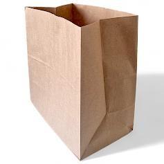 Imagem de Kit com 100 Sacos de Papel Kraft 30x31x19 cm Grande - Delivery de Lanches e Refeições, Ideais para Restaurantes 