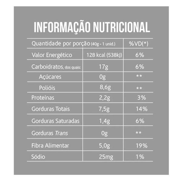 Imagem de Kit Com 10Und Brownie Belive Chocolate Com Nozes Zero 40G