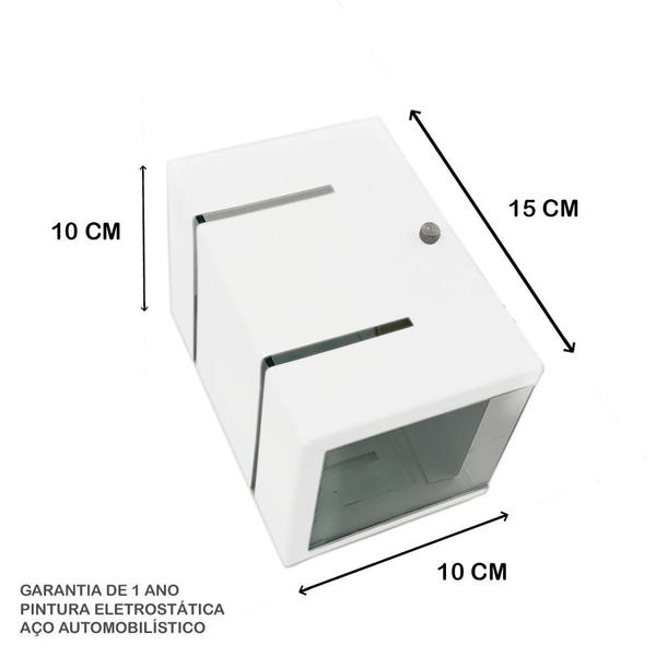 Kit com 12 Arandelas na cor Branca - 2 Focos E Frisos Efeito Externa Parede Muro - Soquete G9 - MF115 - Generica Imagem de Kit com 12 Arandelas na cor Branca - 2 Focos E Frisos Efeito Externa Parede Muro - Soquete G9 - MF115