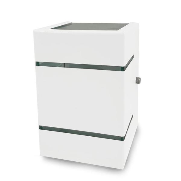 Kit com 12 Arandelas na cor Branca - 2 Focos E Frisos Efeito Externa Parede Muro - Soquete G9 - MF115 - Generica Imagem de Kit com 12 Arandelas na cor Branca - 2 Focos E Frisos Efeito Externa Parede Muro - Soquete G9 - MF115