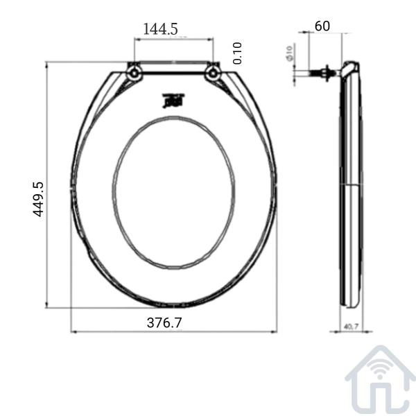 Imagem de Kit Com 12 Assentos Para Privada Oval Celite Branco