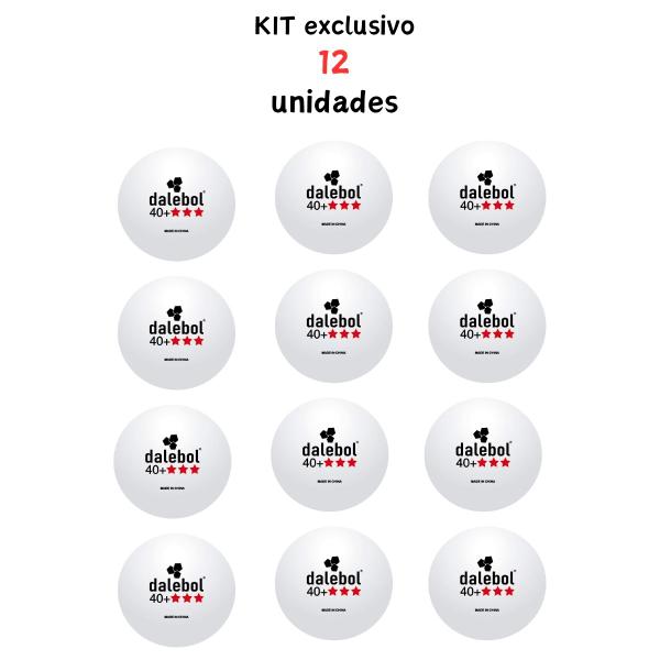 Imagem de Kit com 12 bolinhas de tênis de mesa ping pong - 3 estrelas