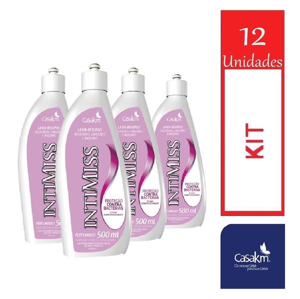 Imagem de Kit com 12 Casa Km Intimiss Perfumado Líquido Frasco 500ml