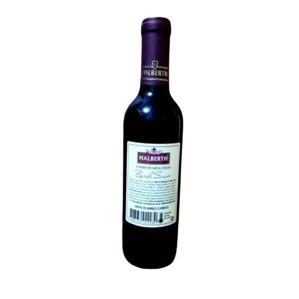 Imagem de Kit com 12 Mini Vinhos Bordô Tinto de Mesa Suave Halberth 375ml