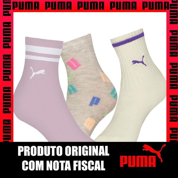 Imagem de Kit Com 12 Pares De Meias Esportivo Sport Modelo Cano Longo Infantil Feminina