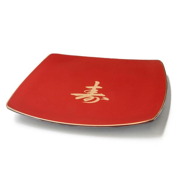 Kit Com 12 Prato Bandeija Sushi Sashimi Quadrado - AC Imagem de Kit Com 12 Prato Bandeija Sushi Sashimi Quadrado