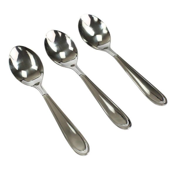 Kit Com 12 Unidades de Colher de Mesa Aço Inox Original Line Imagem de Kit Com 12 Unidades de Colher de Mesa Aço Inox Original Line