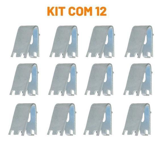 Imagem de Kit Com 12 Unidades Suporte Grade Freezer Expositor Inox