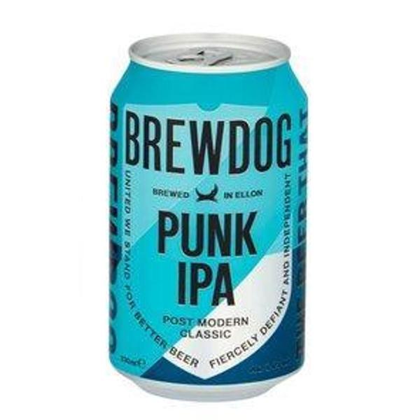 Imagem de Kit Com 12Und Cerveja Brewdog Punk Ipa 5,4% Lata 330Ml