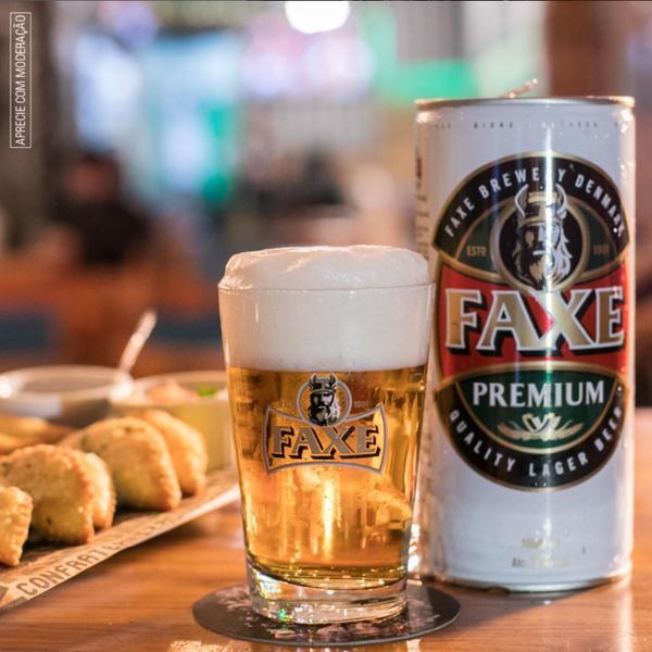 Imagem de Kit Com 12Und Cerveja Faxe Premium Dinamarca Lata 500Ml