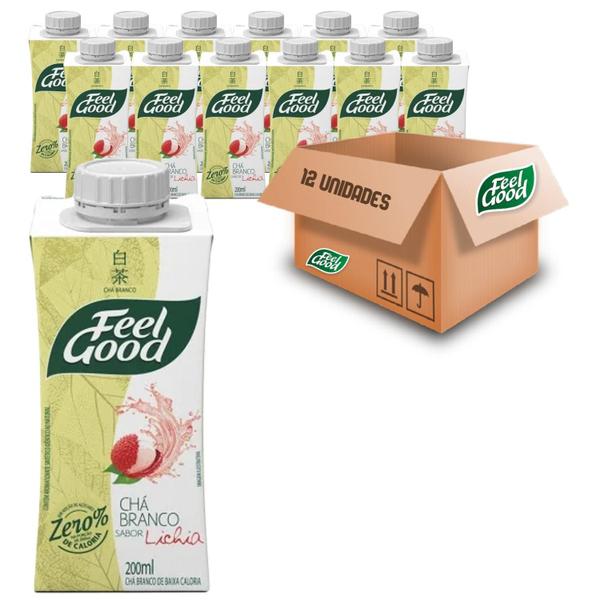 Imagem de Kit Com 12Und Chá Feel Good Branco Com Lichia 200Ml