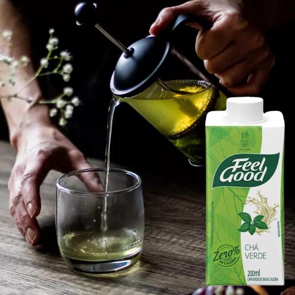 Imagem de Kit Com 12Und Chá Feel Good Verde Com Limão 200Ml