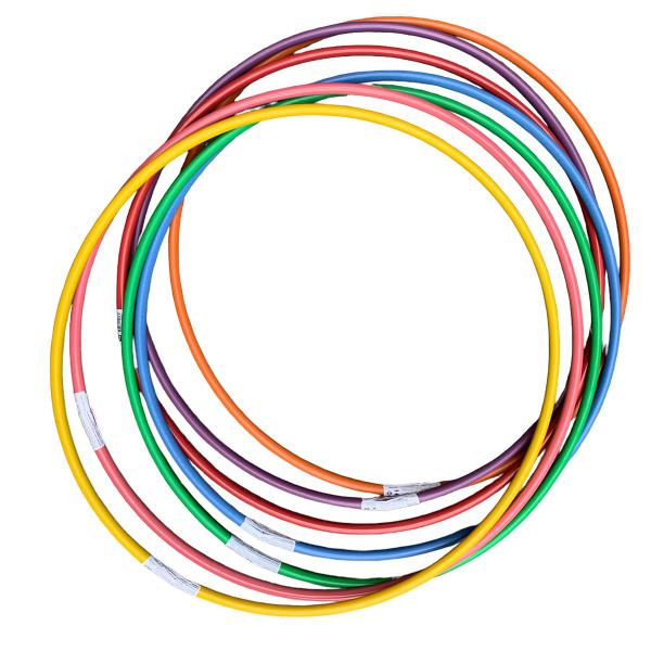 Kit Com 15 Bambolês Argola Reforçado Cores Sortidas 65 Cm - 5+ Imagem de Kit Com 15 Bambolês Argola Reforçado Cores Sortidas 65 Cm
