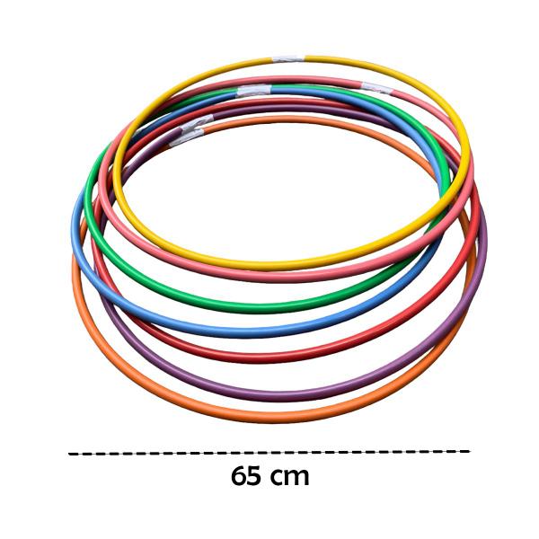 Kit Com 15 Bambolês Argola Reforçado Cores Sortidas 65 Cm - 5+ Imagem de Kit Com 15 Bambolês Argola Reforçado Cores Sortidas 65 Cm