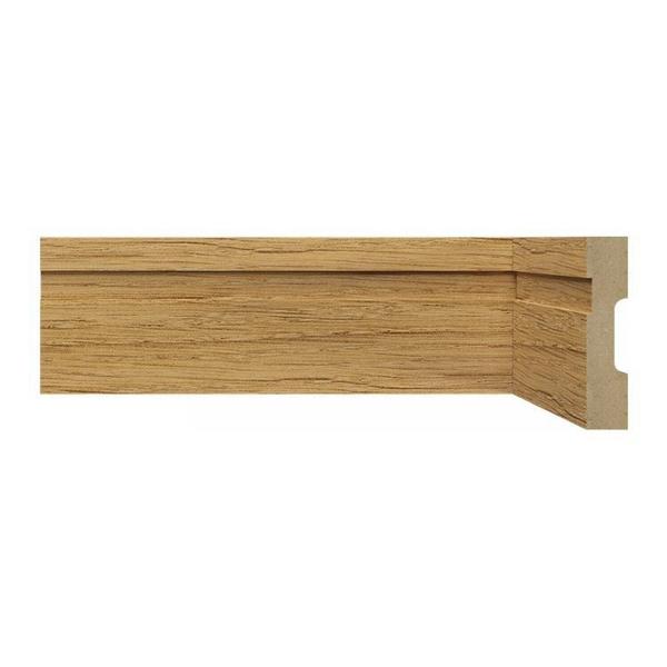 Imagem de Kit com 15 Barras Rodapé Mdf 15mmx7cm 702 Moldufama Metro Linear 36m Nogueira Málaga