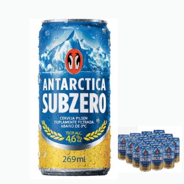 Imagem de Kit com 15 latas Cerveja Antarctica Subzero 269ml