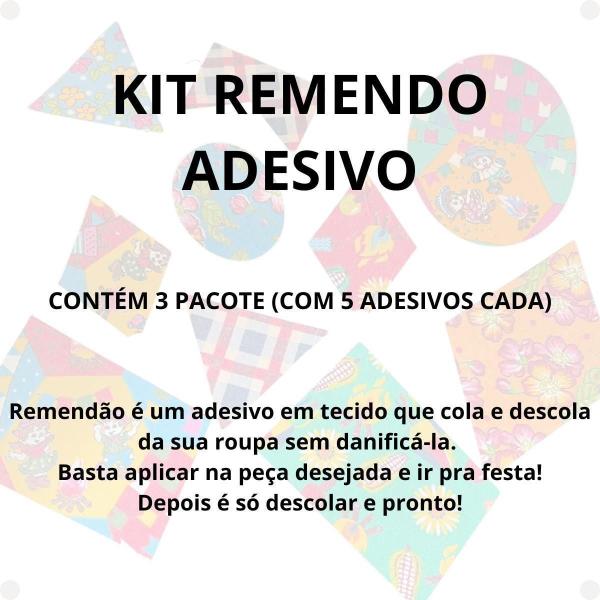 Imagem de Kit Com 15 Und Remendo Junino Prático Não Precisa Costurar