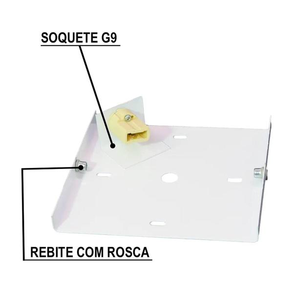 Imagem de Kit com 16 Arandelas na cor Marrom - 2 Focos E Frisos Efeito Externa Parede Muro - Soquete G9 - MF115