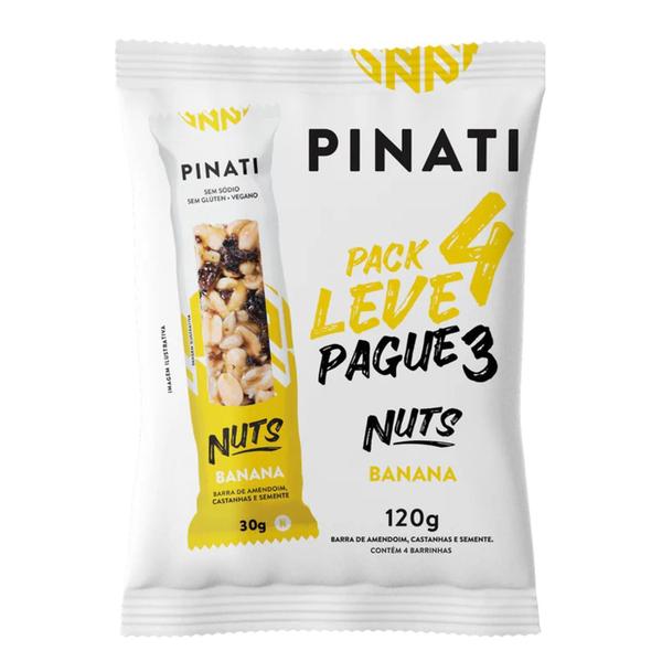 Imagem de Kit Com 16Pct Barra De Nuts Pinati Banana 120G (4X30G)