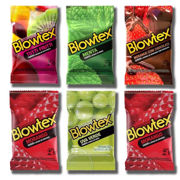 Imagem de Kit Com 18 Preservativos - Blowtex Sabores (6x3)