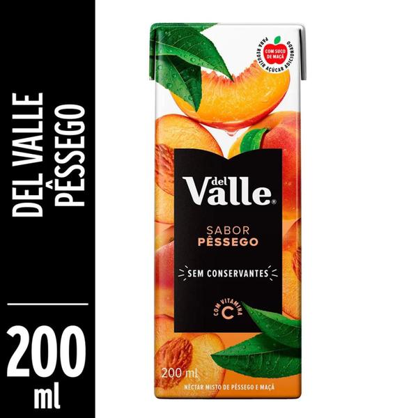Kit Com 18Und Nectar De Pessego Del Valle Tetra Pak 200Ml Imagem de Kit Com 18Und Nectar De Pessego Del Valle Tetra Pak 200Ml