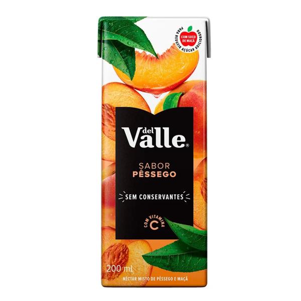 Kit Com 18Und Nectar De Pessego Del Valle Tetra Pak 200Ml Imagem de Kit Com 18Und Nectar De Pessego Del Valle Tetra Pak 200Ml