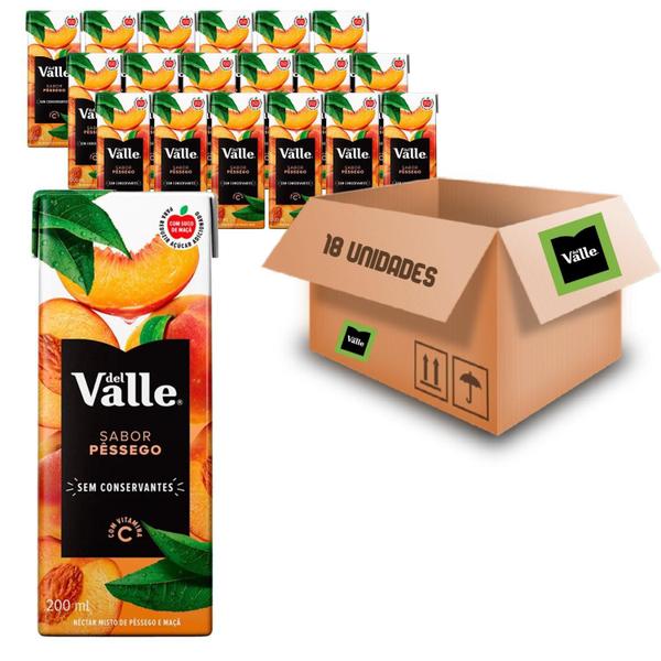 Kit Com 18Und Nectar De Pessego Del Valle Tetra Pak 200Ml Imagem de Kit Com 18Und Nectar De Pessego Del Valle Tetra Pak 200Ml