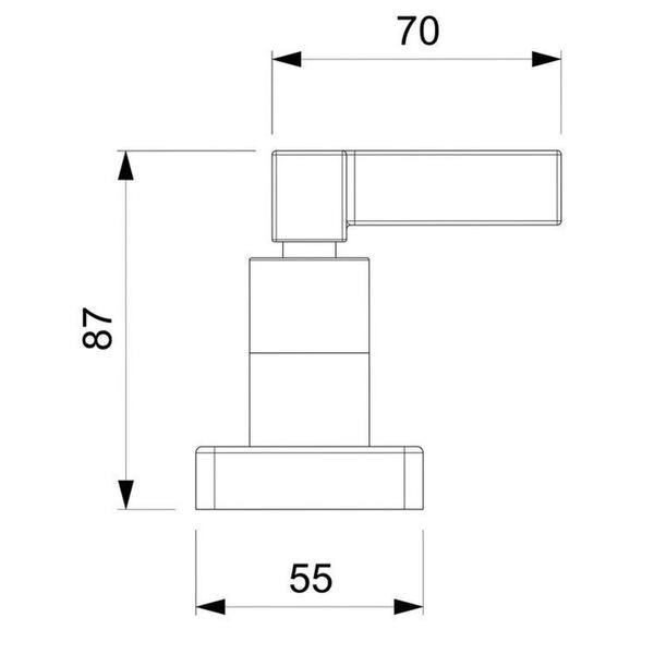 Imagem de Kit com 2 Acabamento de Registro para Base Deca 1/2, 3/4, 1 Elite Cromado