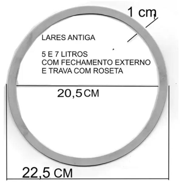 Imagem de Kit Com 2 Anel De Vedação Lares Antiga 5 E 7 Lts Guamantec