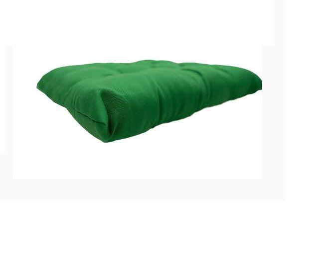 Imagem de Kit com 2 assentos para cadeira almofadas futon verde 40x40