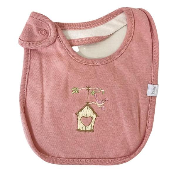 Imagem de Kit Com 2 Babadores Garden Rosa  e Branco - Hug