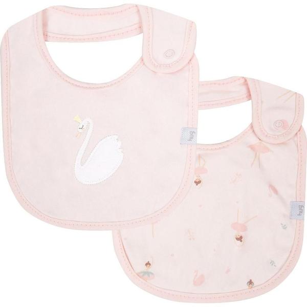 Kit Com 2 Babadores Hug Bailarinas Rosa Imagem de Kit Com 2 Babadores Hug Bailarinas Rosa